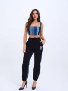 6890 KOT CROP-MAVİ resmi